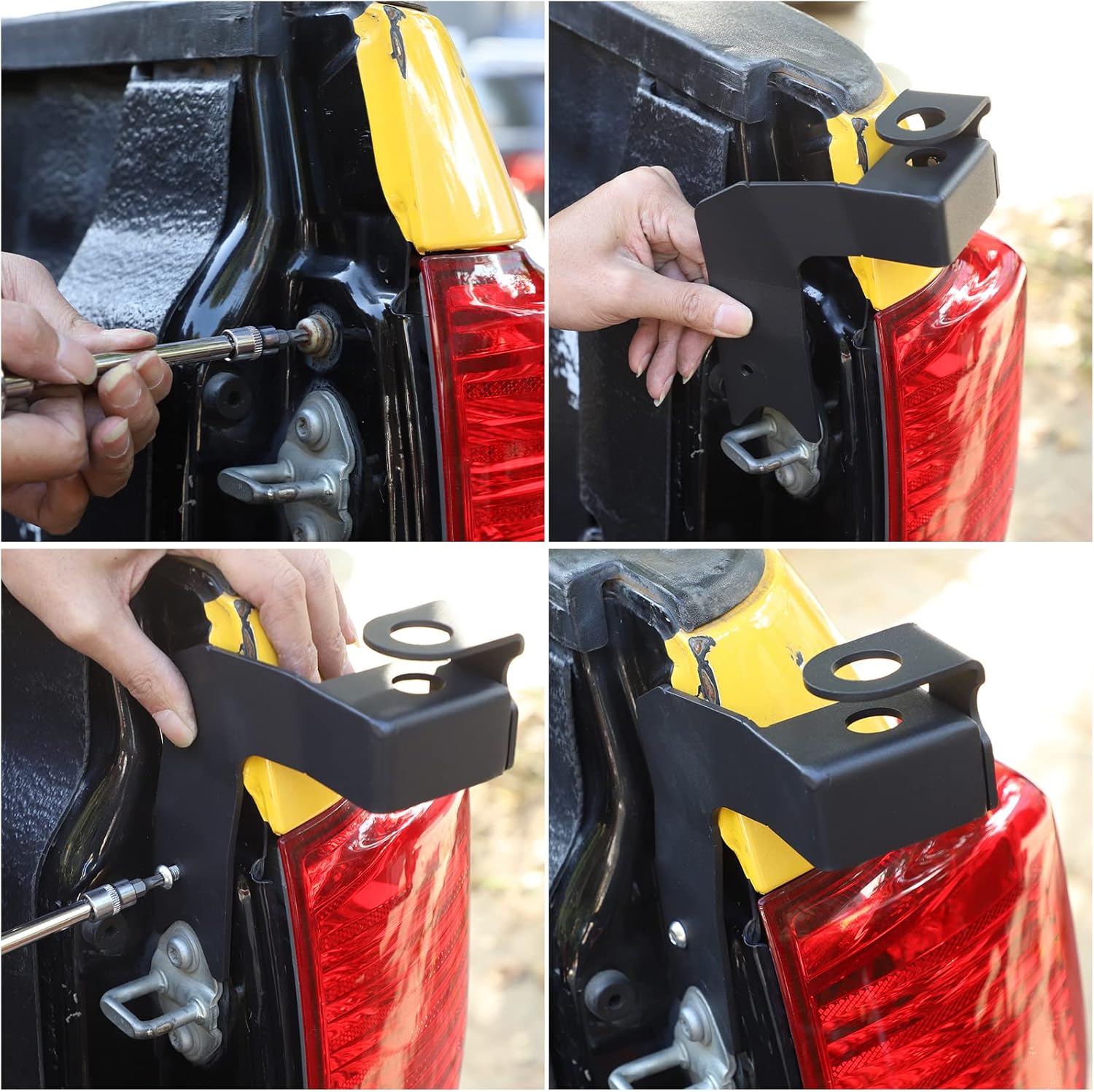 for Toyo-ta Tundra 2007-2013 Cars Tailgate Antenna flagpole Bracket Antenna flagpole mounting Metal Base (Right)