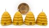 Pure Beeswax Beehive Candle Set - Shaped Votive Candles with a Natural, Light Honey Scent - Eco Friendly Home Decor, Gifts, Favors - Hand Poured Pack of 4