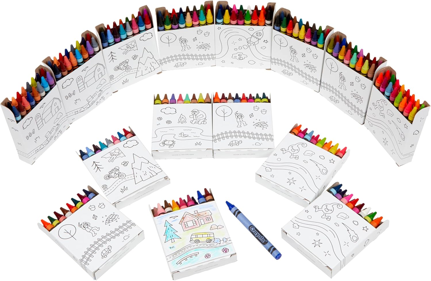 Crayola Crayon Tub (240ct), Bulk Crayons for Kids, Essential Easter Basket Stuffers for Toddlers, Spring Craft Supplies, Coloring Gifts for Kids, Ages 3+ [Amazon Exclusive]