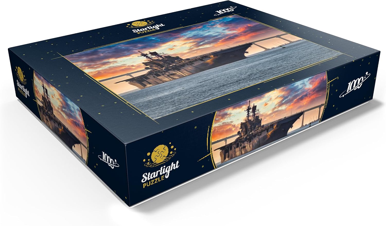 MyPuzzle A U.S. Navy Ship Leaves San Diego Bay and Heads Into The Pacific Ocean - Premium 1000 Piece Jigsaw Puzzle for Adults