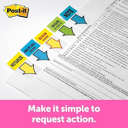 Miniatura 3 de MMM680SD2 - Mensaje de flecha Post-it 1amp quot Banderas