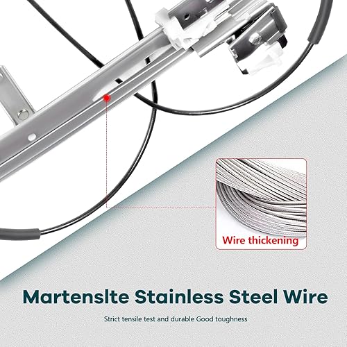 Miniatura 4 de FINDAUTO Elevalunas eléctrico trasero izquierdo del lado del conductor para 2002-2006 para Cadillac Escalade 748-228 Elevalunas y conjunto de motor