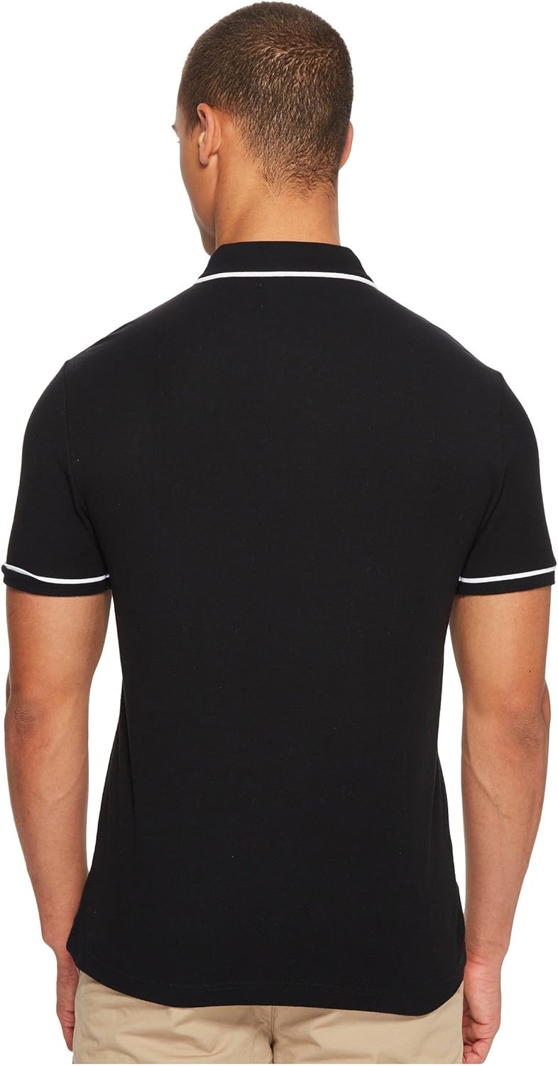 Original Penguin Men's Slim Fit Earl Polo Shirt (Sizes S-XXL) Small True Black/White Basic
