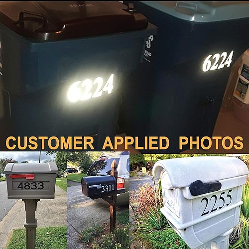 Miniatura 5 de 1060 Graphics - Números de buzón reflectantes personalizables