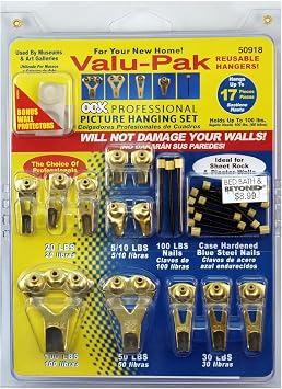 OOK 50918 Professional Picture Hanging Value Pieces Kit 2 Pack