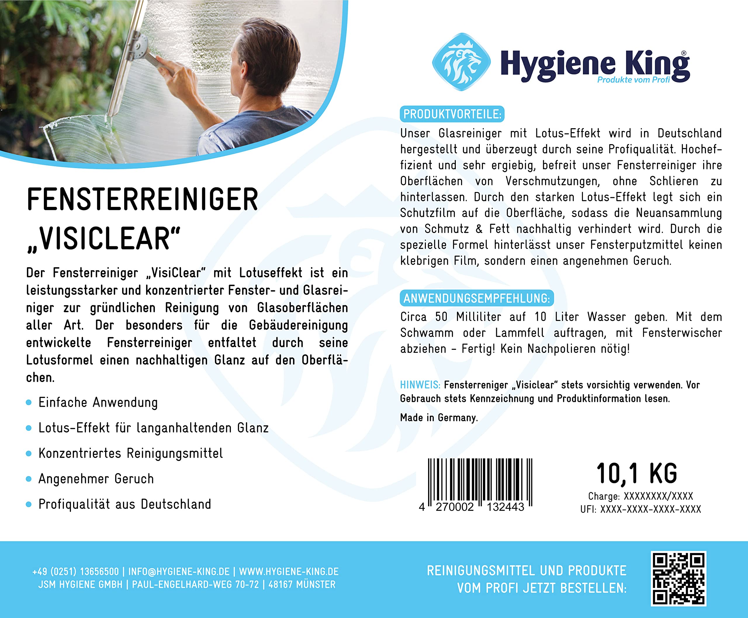 Glasreiniger | Lotuseffekt Konzentrat | 10 L Kanister