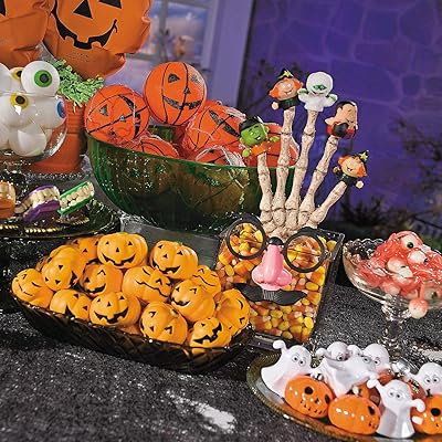 Fun Express Iconic Halloween Bouncing Balls - Halloween Toys, Games & Novelties & Halloween Toys & Games