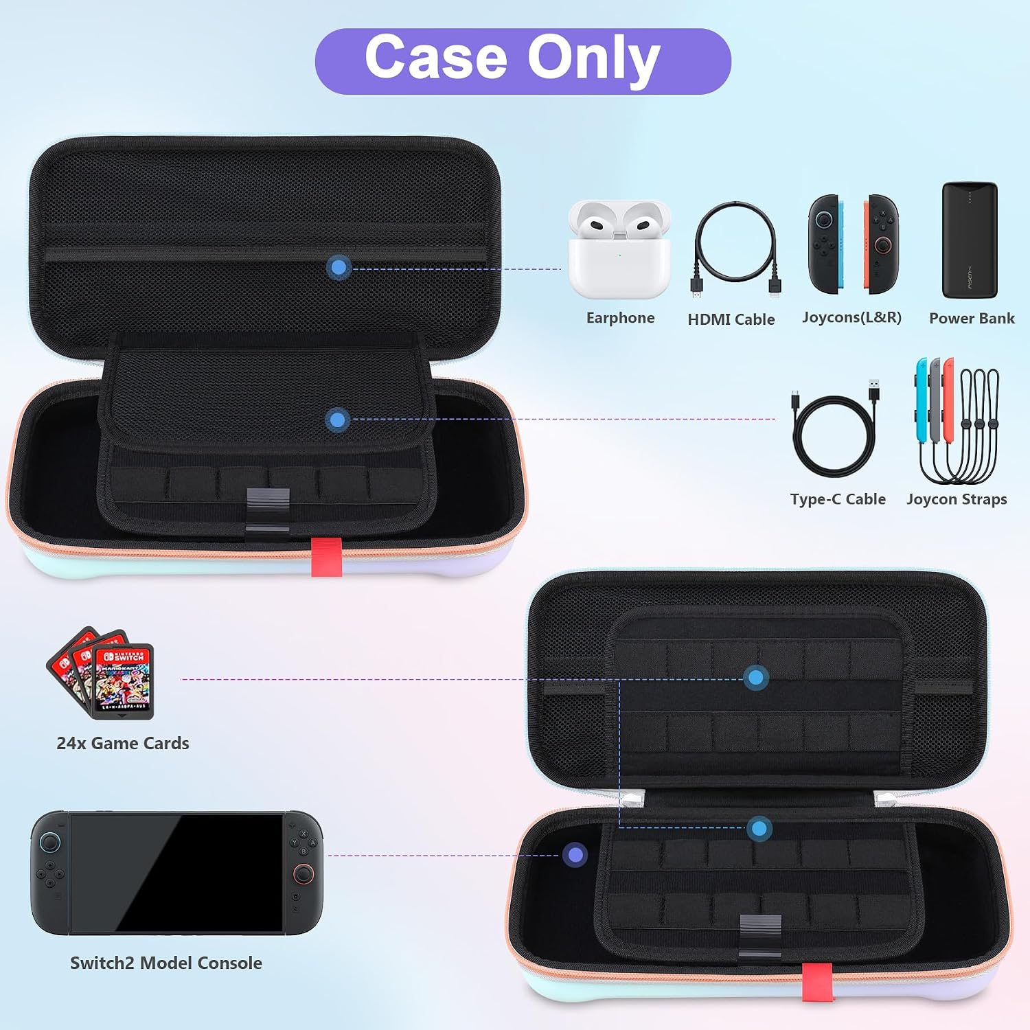 Canboc Carrying Case Compatible with Nintendo Switch 2 (2025) image 2