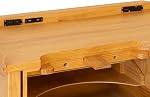 Noble Banc de bijouterie intelligent en bois fin - Workbench en bois avec tiroirs, plateau en bois massif, sorties d'alimentation et USB Ports pour la fabrication de bijoux