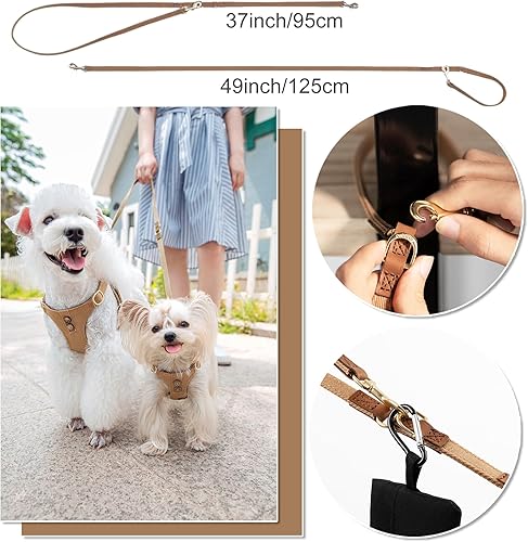 Miniatura 4 de Arnés sin tirones Puppytie para perro, con correa multifunción, pechera suave y ajustable para mascota, no ahorca, chaleco a prueba de escape para