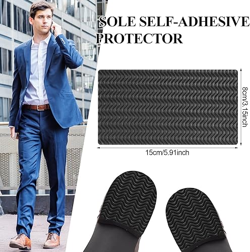 Miniatura 8 de 8 empuñaduras para zapatos en la parte inferior de los zapatos, almohadillas antideslizantes para zapatos, almohadillas autoadhesivas, suela