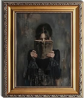 Kizbok Vintage Gold Framed Wall Art for Home Decor, Moody Victorian Wall...