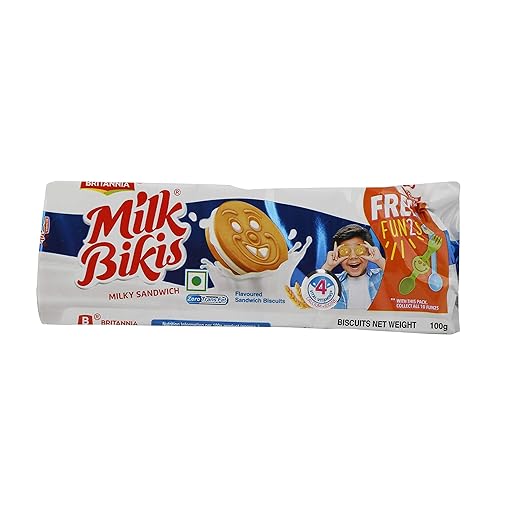 Britannia Biscuit Milk Bikis Cream, 100g Amazon.in Grocery