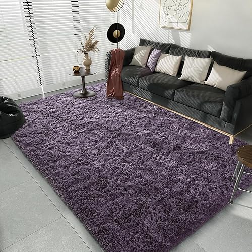 Miniatura 9 de LOCHAS Alfombras de interior ultra suaves y modernas, peludas, para sala de estar, para decoración del hogar, del dormitorio del bebé o del bebé,