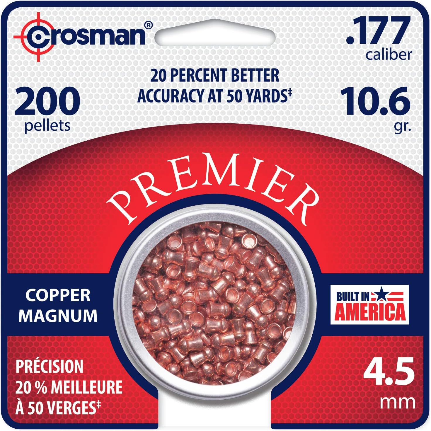 Crosman CBW776P .177-Caliber Premierโข Black Widow Pellets (250-Count)