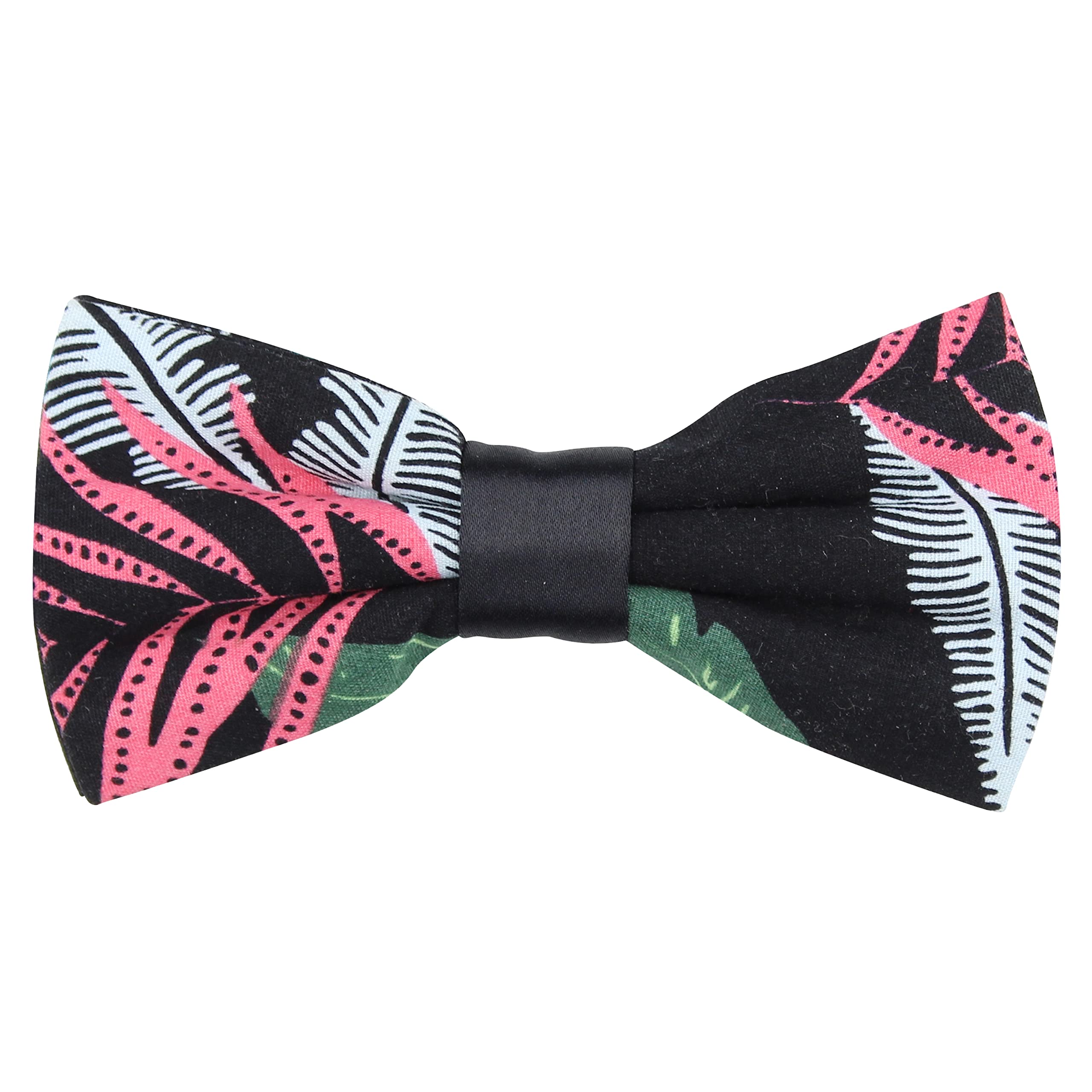 The Blossoming Floral Black Bow Tie For Men-image-25
