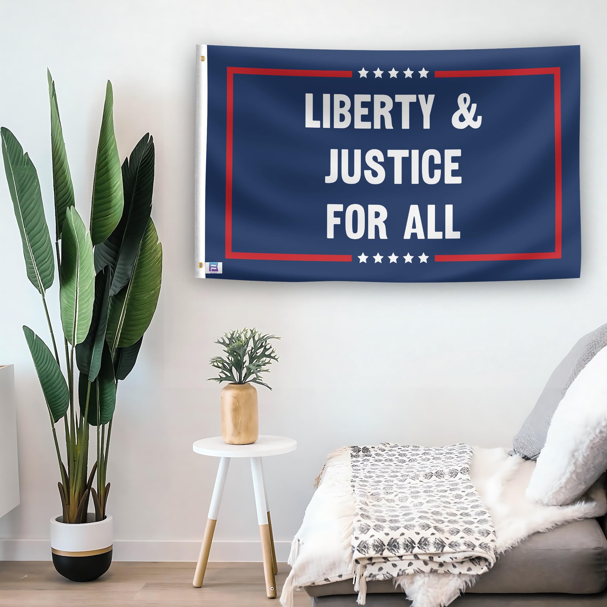 Flagge Für Gerechtigkeit & Demokratie – 90x152 Cm, Wetterfestes Polyester, Für Drinnen & Draußen
