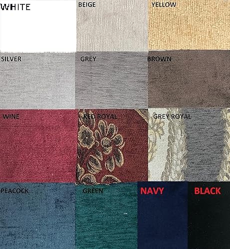 Miniatura 8 de Ikiriska Cortina de terciopelo de lujo extra larga y gruesa por encargo drape12-24 pies 2 pisos (plata, 50 x 204 pulgadas)