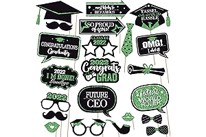 Graduation Party 2022 Green and Black Decorations