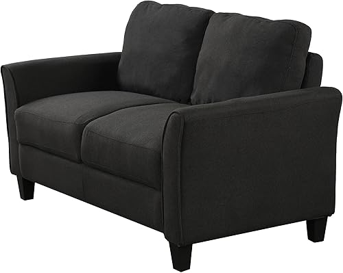 Miniatura 3 de Benjara Modern 3 Piece Sofa Set, Wedge Back and Flared Arms, Padded Seat, Dark Gray