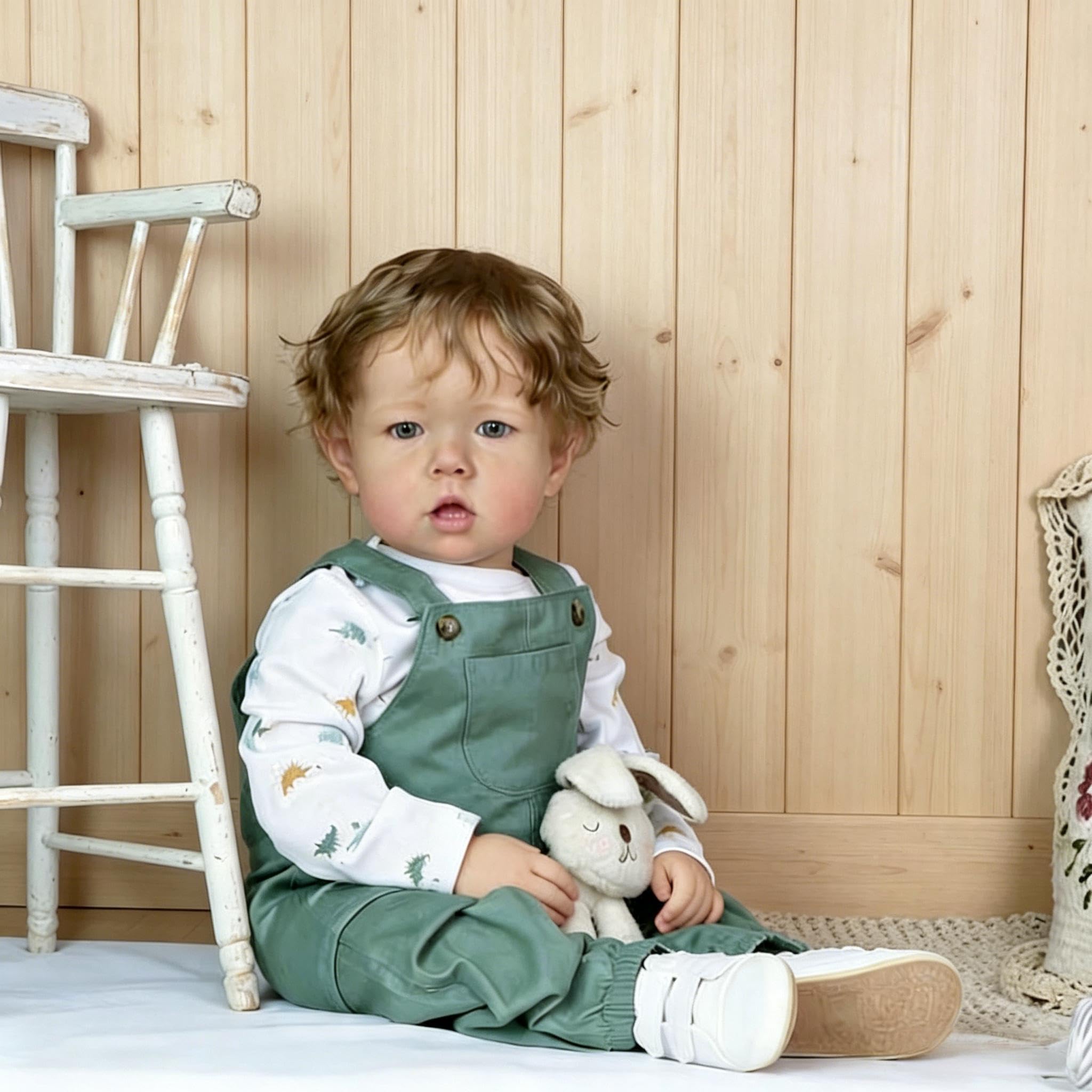 RXDOLL Große Größe Reborn Babypuppen Junge 71,1 cm Realistische Kleinkind Babypuppe Weiches Vinyltuch Körper Lebensechte Reborn Kleinkind Puppen Mädchen Real Life Baby Doll Spielzeug für