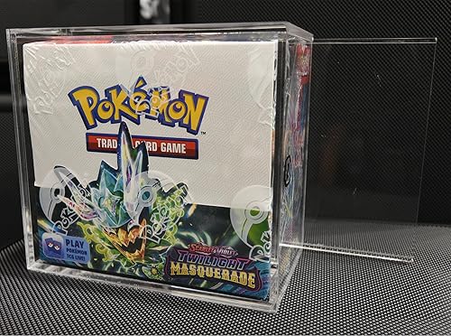 Miniatura 6 de EVORETRO - Vitrina acrílica con tapa deslizante, protector acrílico anti-UV compatible con caja potenciadora de Pokémon, paquete de 1