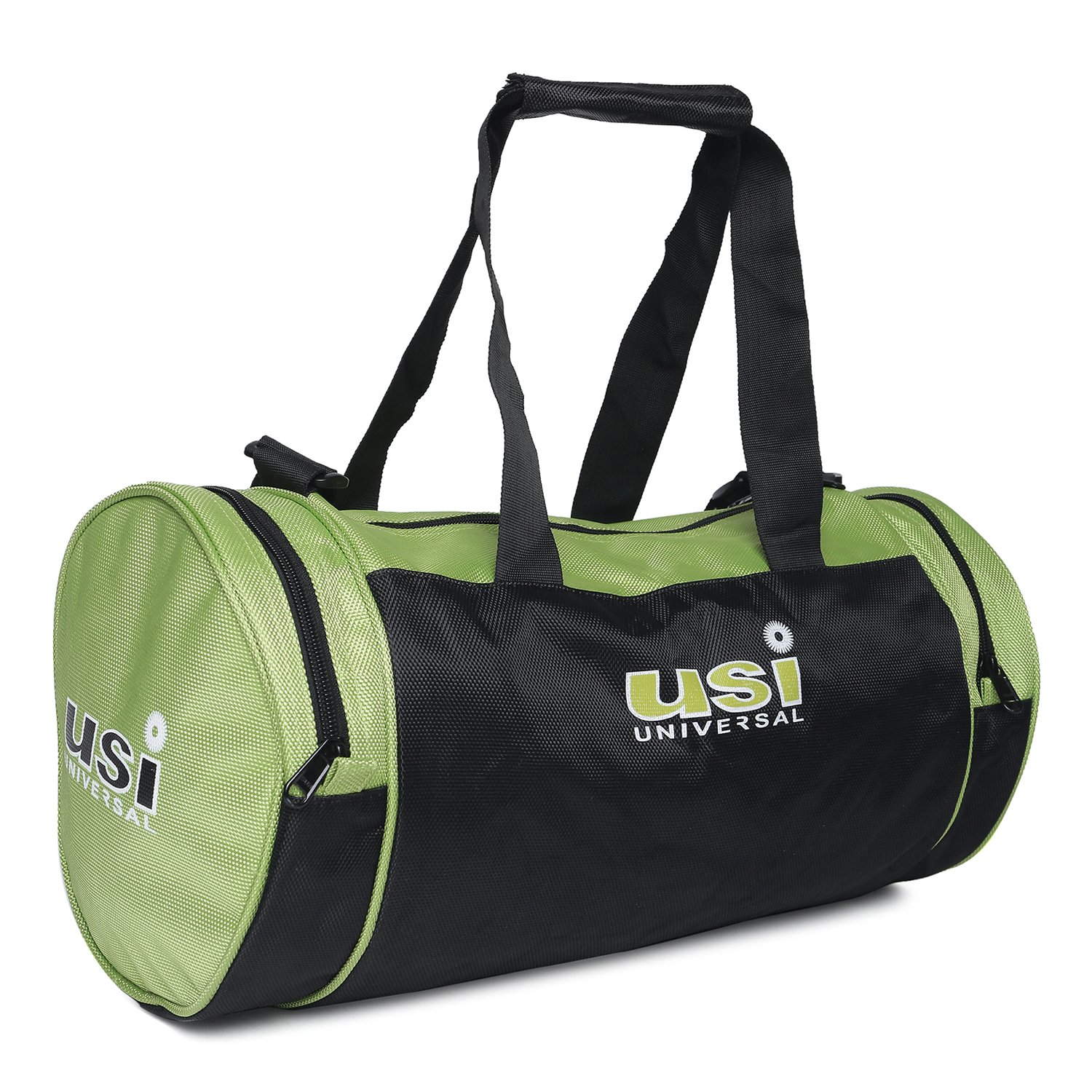 usi universal the unbeatable Duffel Bag Foldable 562DK Gym Bag for Men Women Lightweight with 2 Side Pocket for Travel | Sports Duffle Bags for Travel Swimming Fitness & Workout with Shoulder Strap (Black/Green)-picture-38