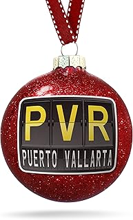Christmas Decoration PVR Airport Code for Puerto Vallarta Ornament
