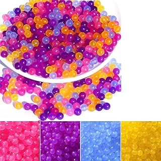 East Leaf UVチェック UVビーズ UVチェッカー 太陽光線やブラックライトで色が変わる 遮光袋付 色ごとに小分け (4色400個（ピンク、ライトブルー、イエロー、パープル 各100個）)