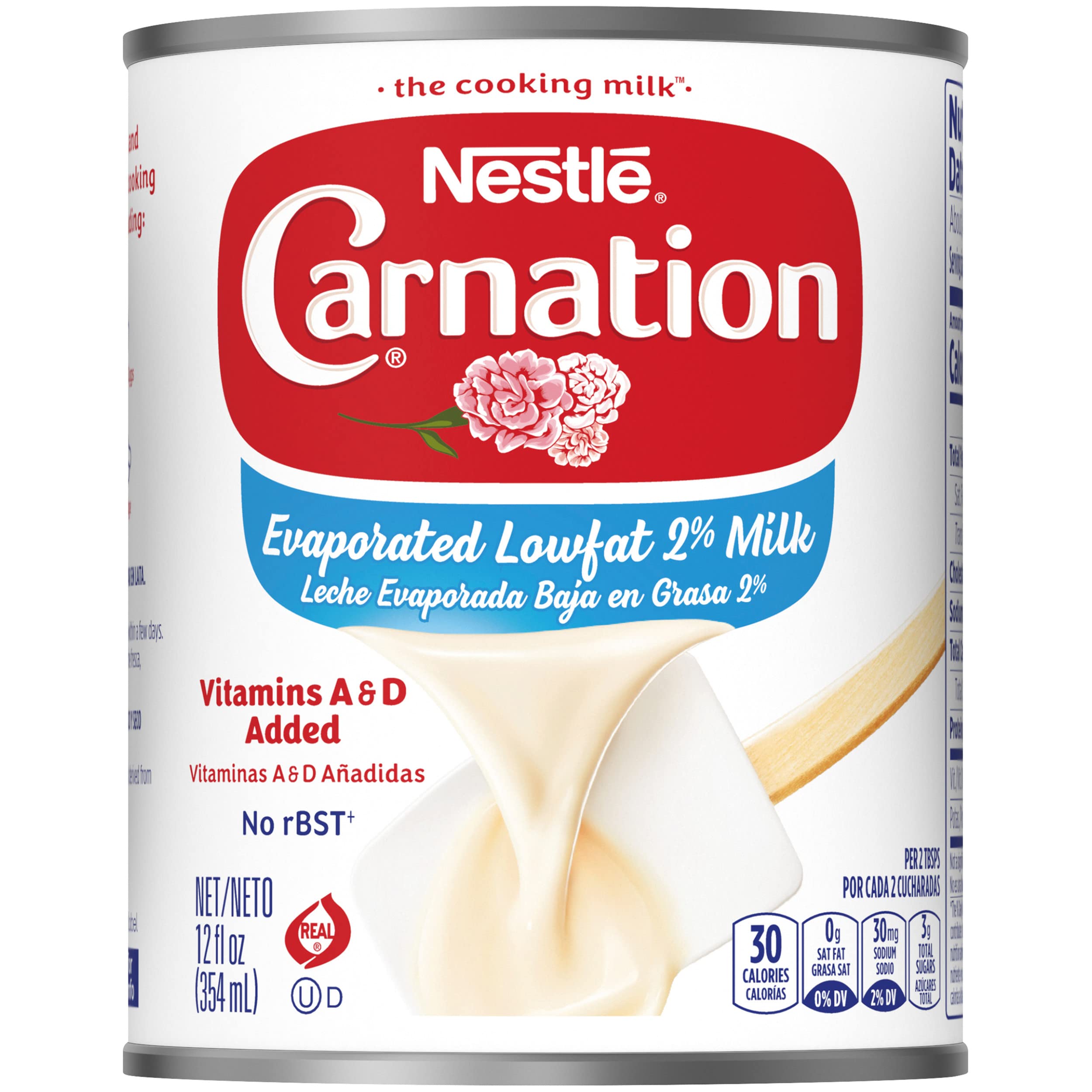 Nestle Carnation Lowfat 2 Evaporated Milk Vitamins A and D Added — view 12