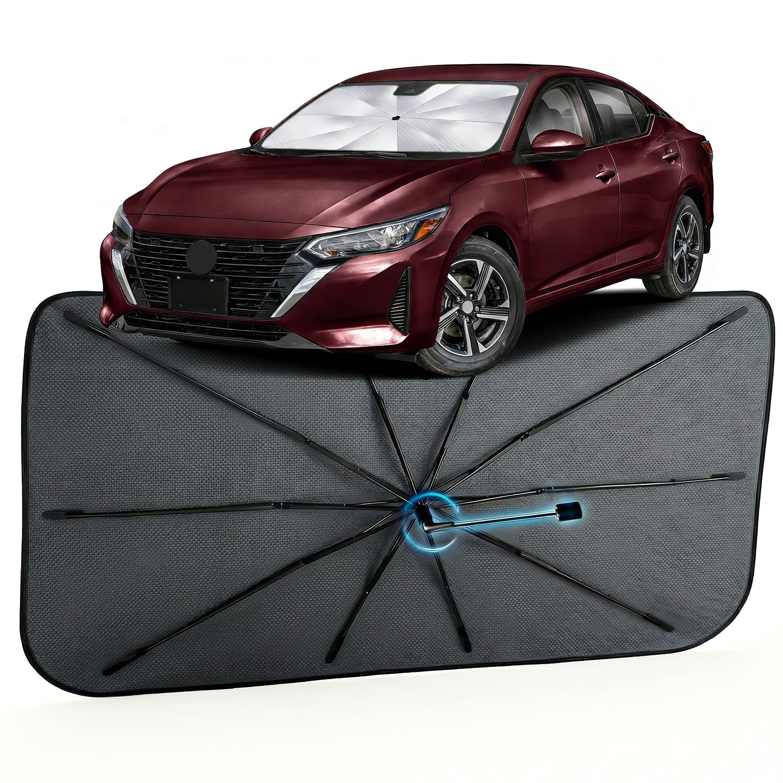 Car Windshield Sun Shade Umbrella for Nissan Sentra 2020-2026, 1:1 Fit