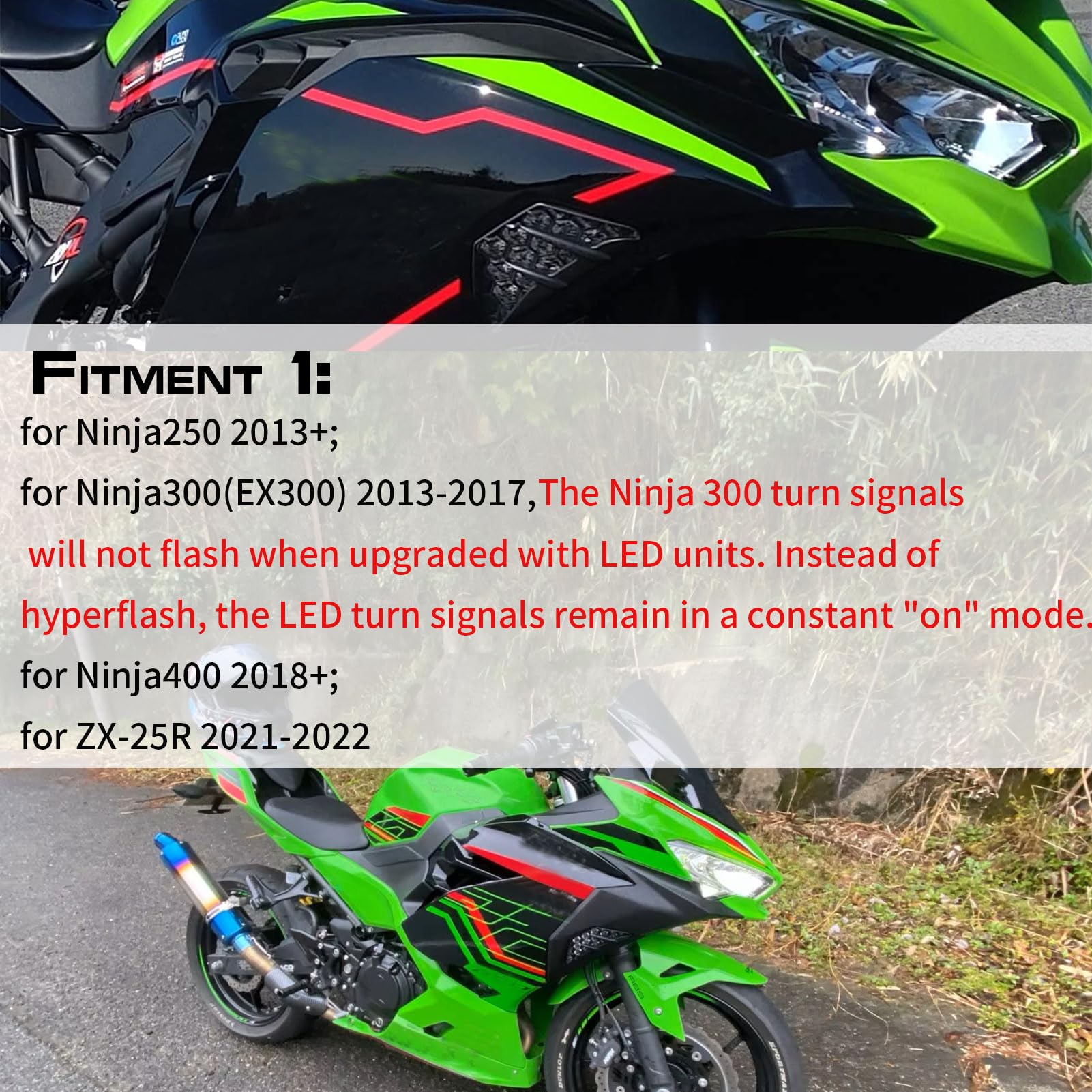 Amazon | WOOGA モーターサイLEDフロントクルウインカーインジケーター