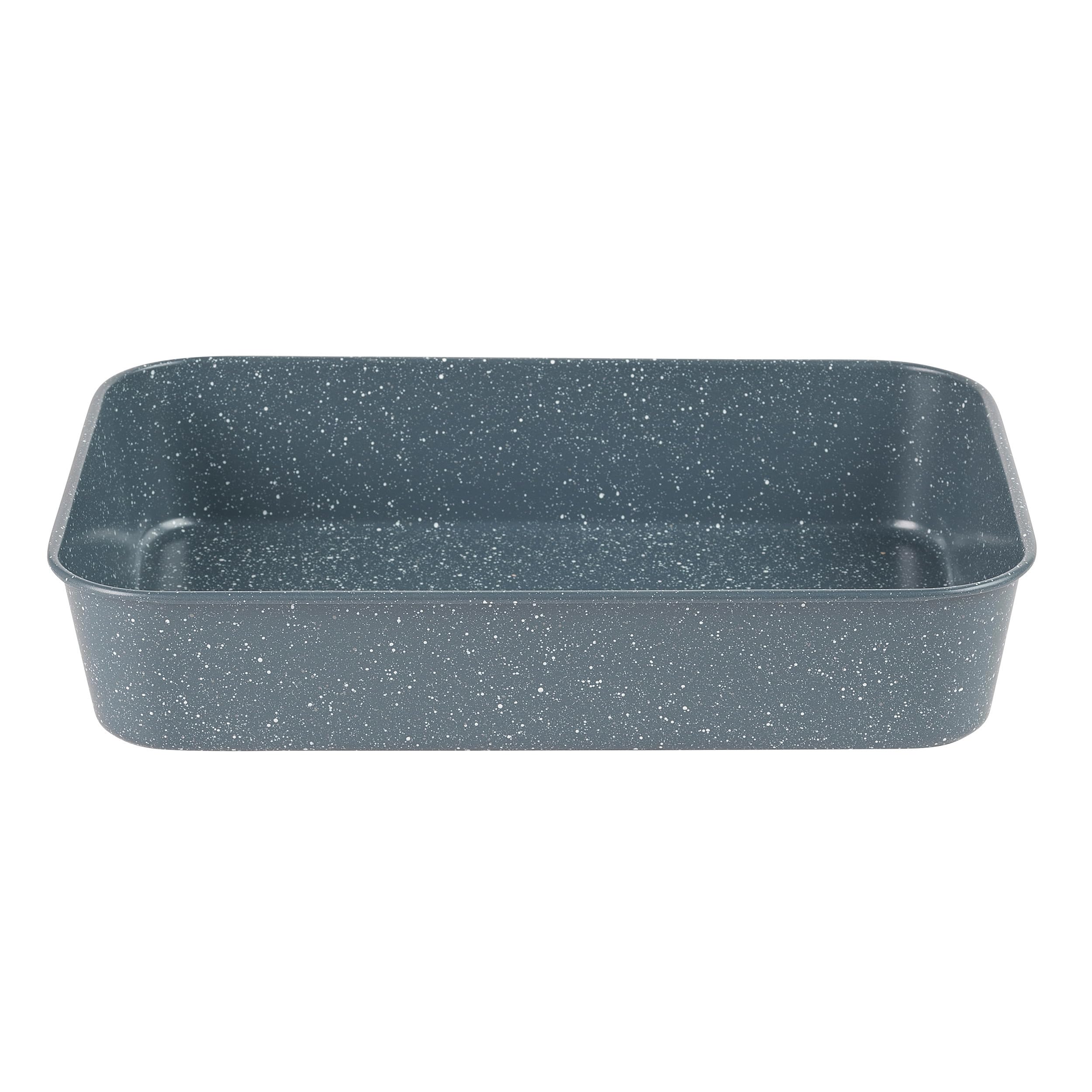 Russell HobbsRH01832EU Nightfall Stone Roaster - 39cm Non-Stick Roasting Tray, Lightweight Carbon Steel Ovenware, Deep Sides For Meat & Vegetables, Large Oven Tin, Oven Safe To 220°C, Blue Marble