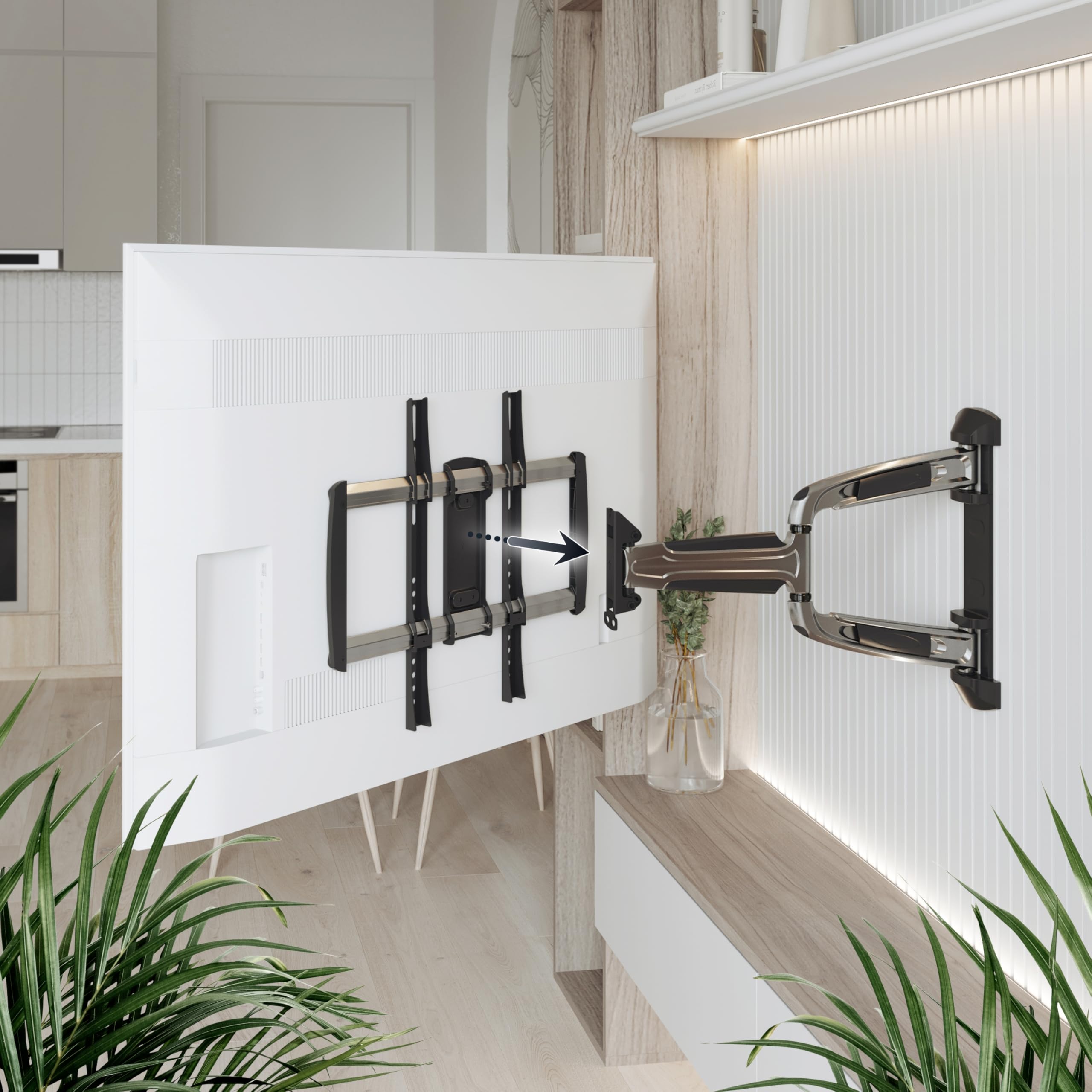 Mounting Bracket TV Wall S0644 Ricoo 32-65 Inches - Dettaglio