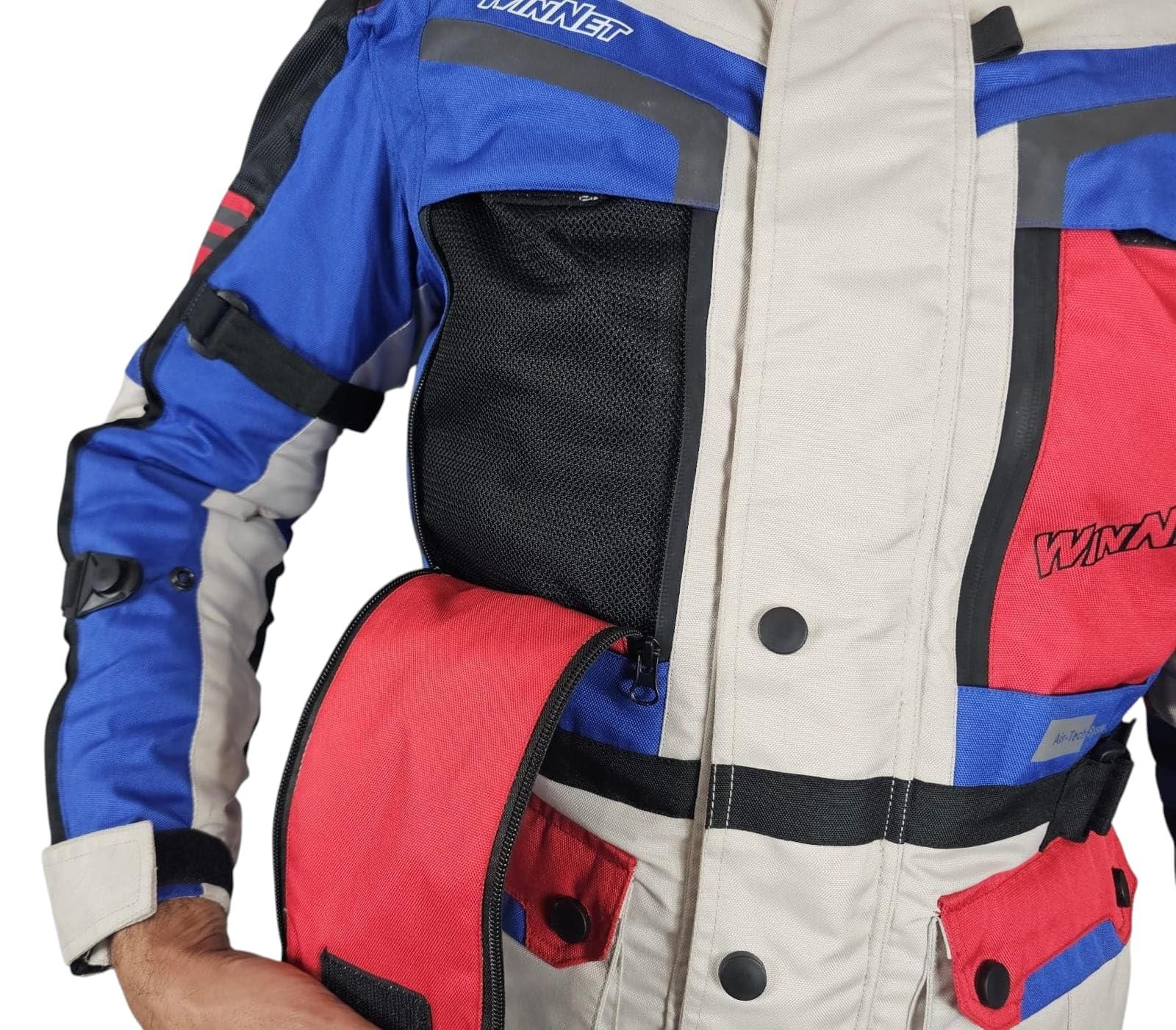WinNet Completo tuta moto in cordura giacca e pantaloni per turismo