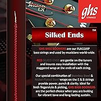 Vista 3 de GHS Strings RC-M3045 Round Core Bass Boomers, 4 juegos, calibre medio, 45-105, (bobinado de 37.25")