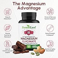 Vista 7 de Pure Magnesium Glycinate 400mg Serving - High Absorption Magnesium Glycinate - Mag Bisglycinate for Stress, Bones, Muscles, Nerves, Relaxation &