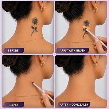 Dermaflage Tattoo Cover Up Makeup, Waterproof Concealer Palette - Fair