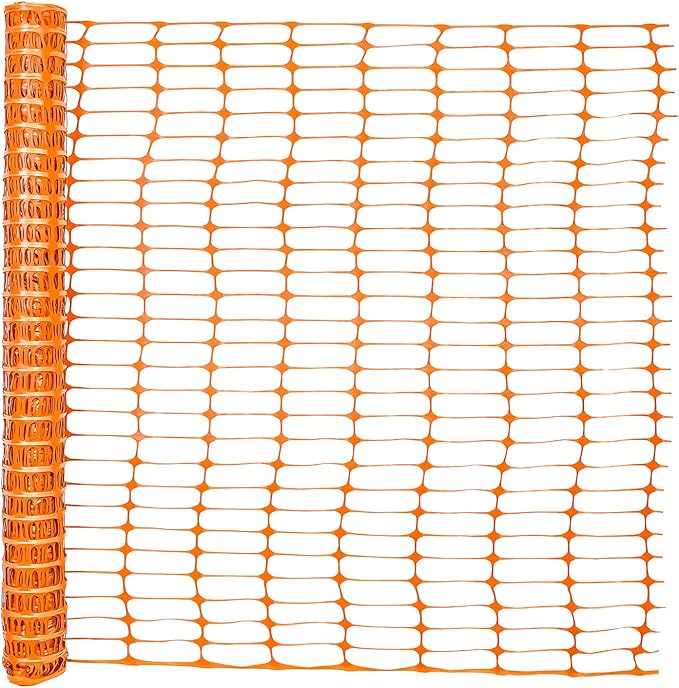 Fencer Wire 4 ft. Safety Fence, 100 ft. Orange Plastic