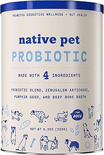 Native Pet Probiotic for Dogs - Vet Created Probiotic Powder for Dogs for Digestive Issues - Dog Probiotic Powder Blend + ...