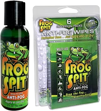 Frog Spit Anti-Fog Concentrate and Wipes