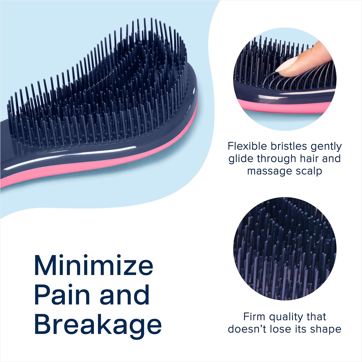 Crave Naturals Glide Thru Detangler Brush — No More Knot Stress - image 4