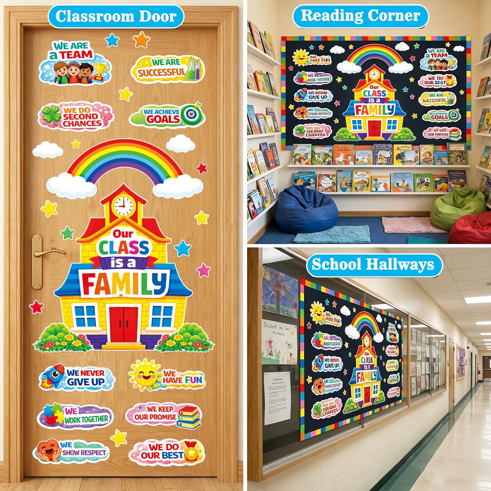 Décorations de tableau d'affichage de la rentrée scolaire pour la salle de