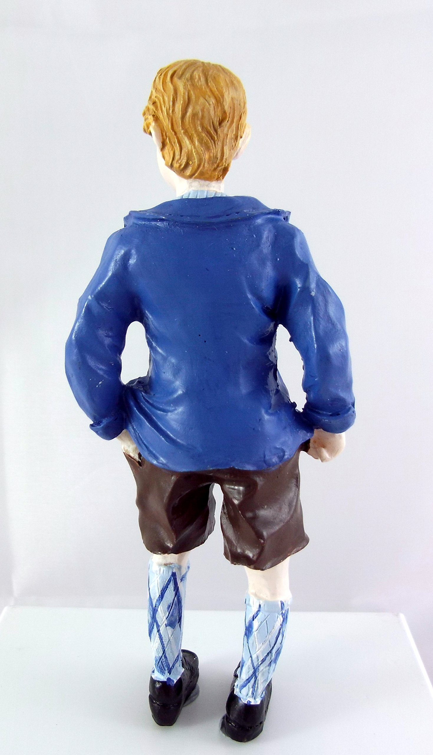 Poupée Bleue En Porcelaine 1:12 Pour Maison De Poupée - Vêtements Et Accessoires