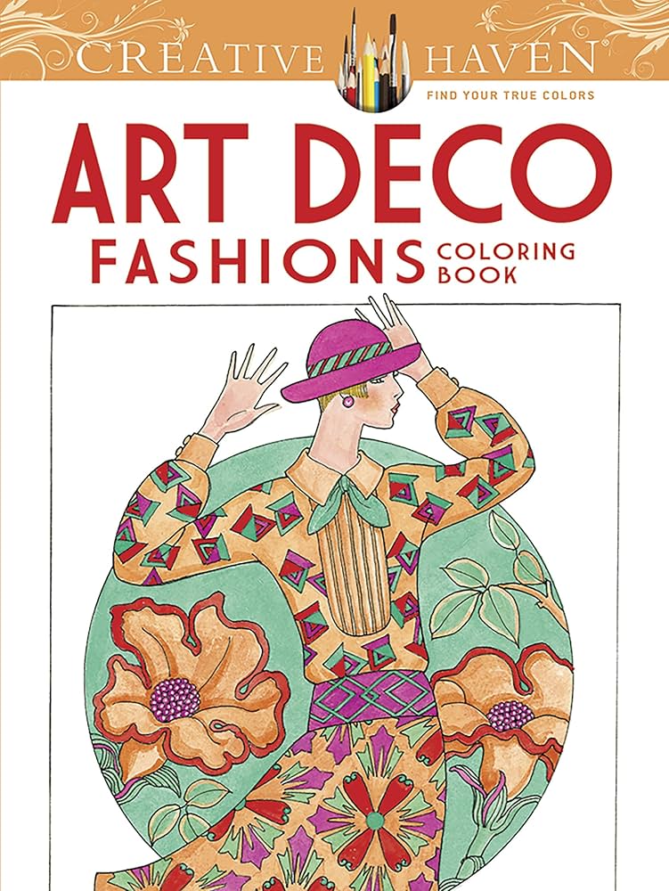 Amazon.com: Creative Haven Art Deco Fashions Coloring Book