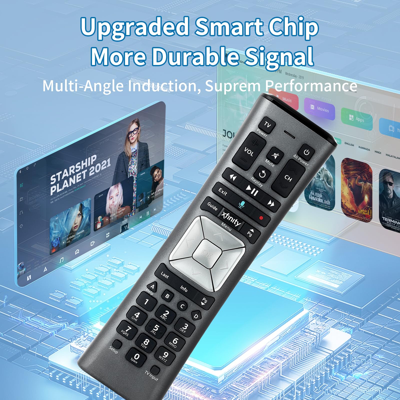 Telecomando vocale XR11 compatibile con telecomando XFinity Comcast attivato via cavo TV