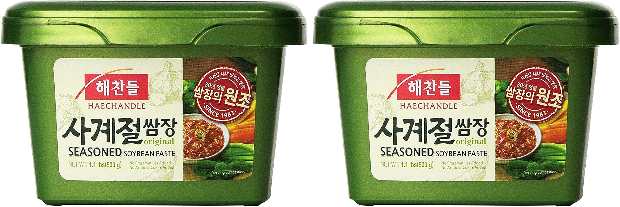 CJ Haechandle Soybean Paste (재래식된장) (Seasoned Soybean Paste (쌈장), 2 Pack)