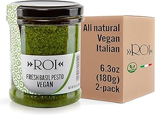ROI Vegan Pesto Sauce - Fresh Ligurian Basil Pesto Made of Genovese DOP ...