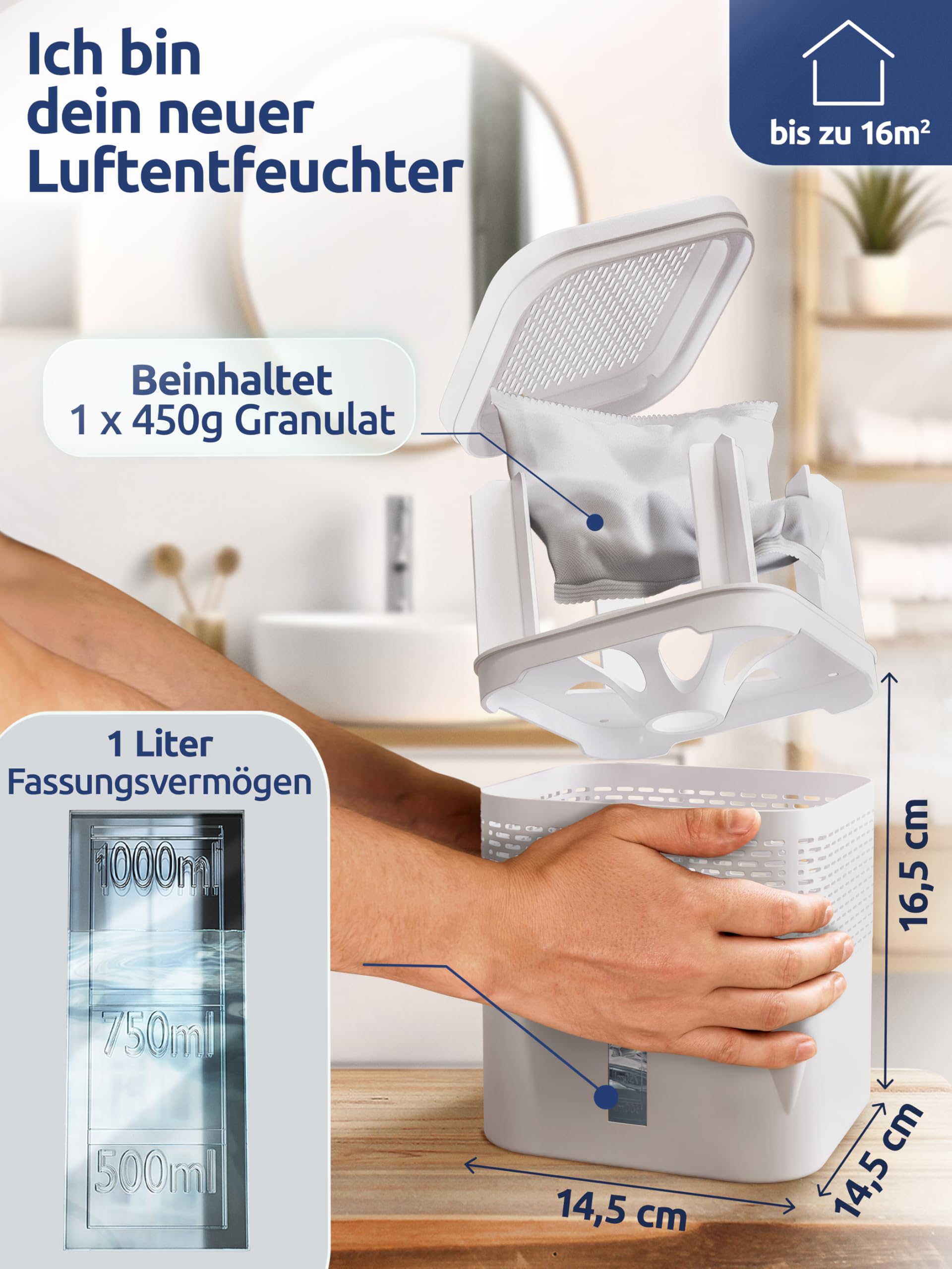 Opbergdoos, set van 3, langer vers dunschiller, perfecte 360° ventilatie voor het