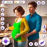 アニメの女の子と妊娠中のお母さん、赤ちゃんのお世話をする楽しいファミリーゲーム - ママとパパの3Dゲーム
